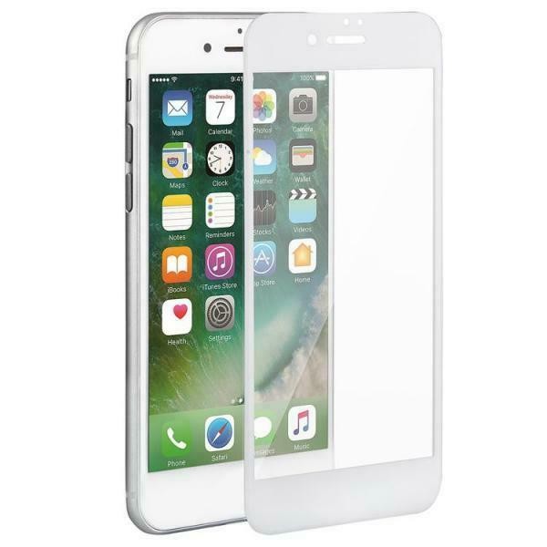 Pellicola vetro 10D iPhone 7 plus / 8 plus bianca