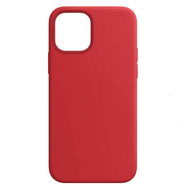 Custodia Silicone iPhone 12 mini Rossa