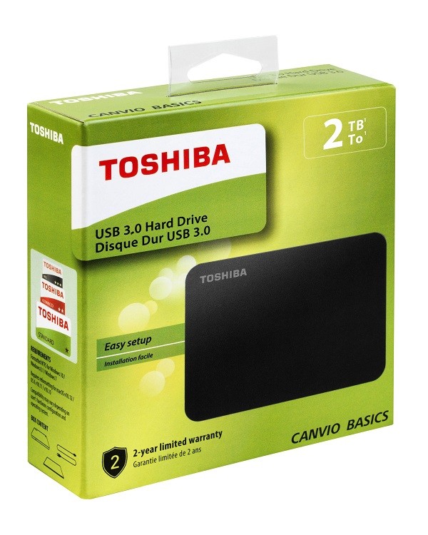 Hard disk esterno Toshiba Canvio Basics 2.5 usb 3.0 2TB