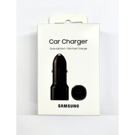 Caricabatteria auto Samsung fast charger (15W) 2xUSB Nero
