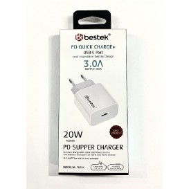 Caricabatteria Bestek USB-C Power Adapter 20W bianco